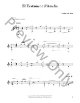 El Testament D'Amelia Guitar and Fretted sheet music cover